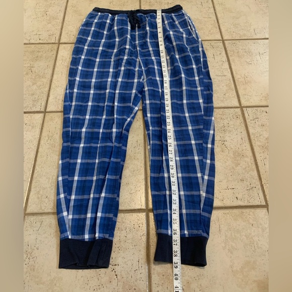 Frank & Bailey Blue Plaid Pajama Jogger Pants | Lounge Sleepwear | Size L/G - Picture 5 of 5